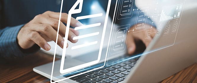 Quais as certidões necessárias para participar de uma licitação? Na imagem, dono de empresa providenciando certidão trabalhista